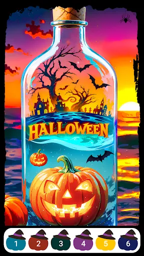 Gameplay screenshot 4 from Halloween Color by Numbers - Board game